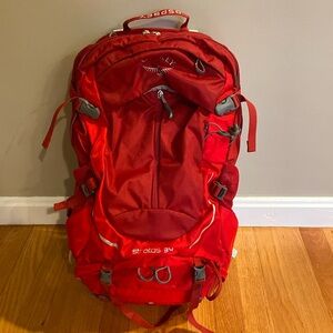 Osprey Stratos 34 Hiking Backpack Red S/M